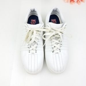 K Swiss men's classic white sneakers size 10